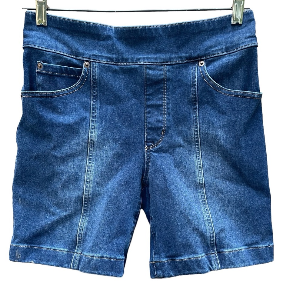 Duluth Trading Company Pull On Stretch Denim Shorts Like New Condition Size 6 - Picture 3 of 8